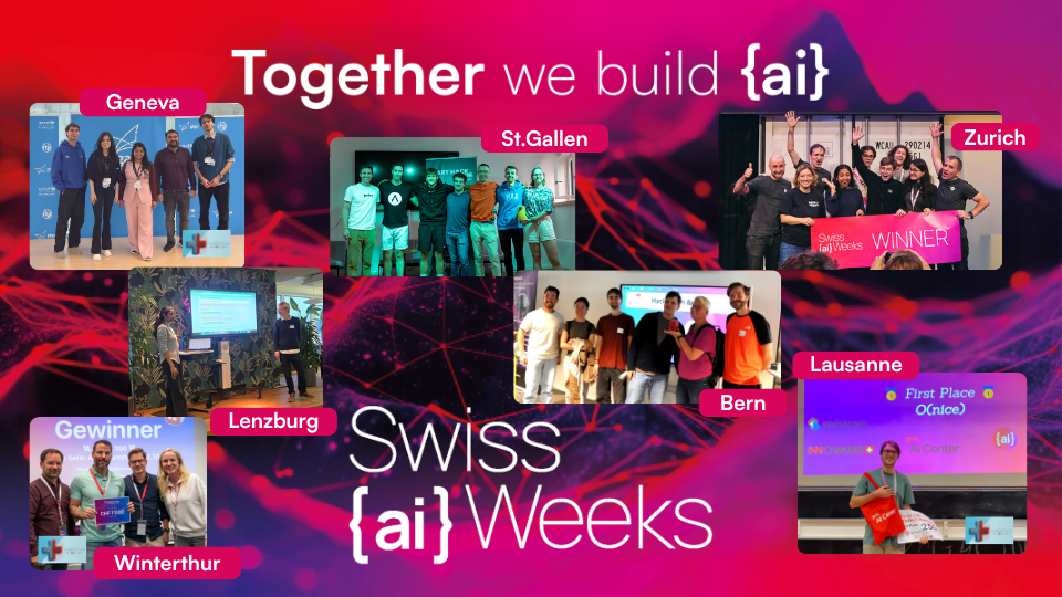 Swiss AI Weeks 2025 results graphic 2