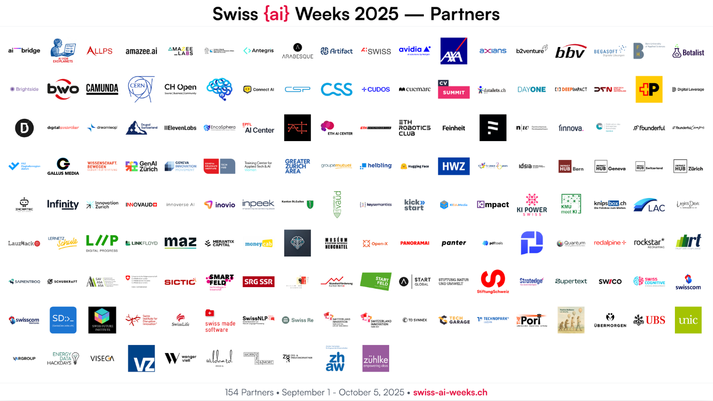Swiss AI Weeks 2025 results graphic 4